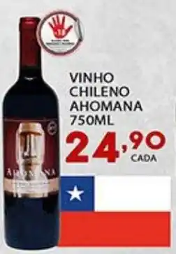 Supermercado Porecatu Vinho chileno ahomana oferta