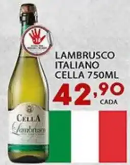 Supermercado Porecatu Lambrusco italiano cella oferta