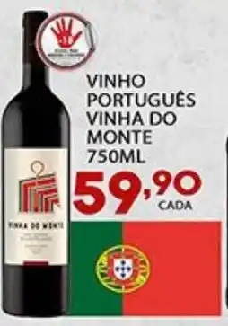 Supermercado Porecatu Vinho português vinha do monte oferta