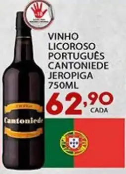 Supermercado Porecatu Vinho licoroso português cantoniede jeropiga oferta