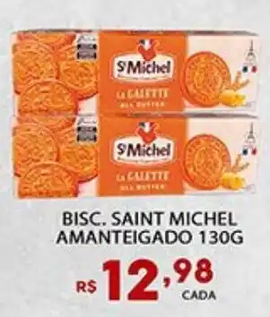 Supermercado Porecatu Bisc. saint michel amanteigado oferta