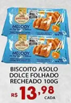 Supermercado Porecatu Biscoito asolo dolce folhado recheado oferta