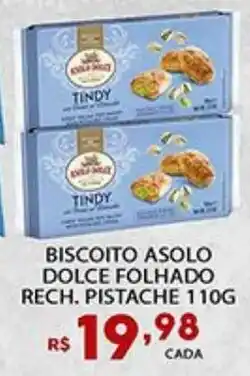 Supermercado Porecatu Biscoito asolo dolce folhado rech. pistache oferta