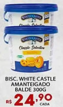 Supermercado Porecatu Bisc. white castle amanteigado balde oferta