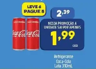 Arena Atacado Refirgerante Coca Cola Lata 310ml oferta