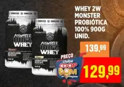 CoopBom Whey 2w monster probiótica 100% oferta