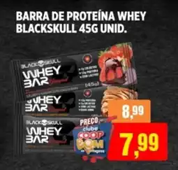 CoopBom Barra de proteína whey blackskull unid. oferta