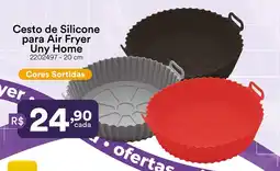 Multicoisas Cesto de Silicone para Air Fryer Uny Home oferta