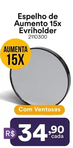 Multicoisas Espelho de Aumento 15x Evriholder oferta