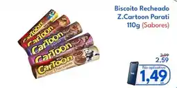 Supermercados Baklizi Biscoito Recheado Z.Cartoon Parati (Sabores) oferta