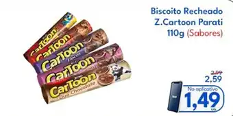 Supermercados Baklizi Biscoito Recheado Z.Cartoon Parati (Sabores) oferta