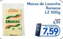 Supermercados Baklizi Massa de Lasanha Romena LZ oferta