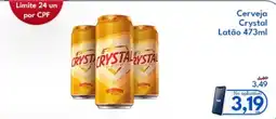 Supermercados Baklizi Cerveja Crystal Latão oferta