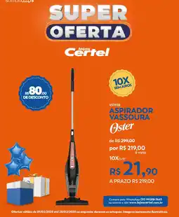 Lojas Certel Aspirador vassoura oferta