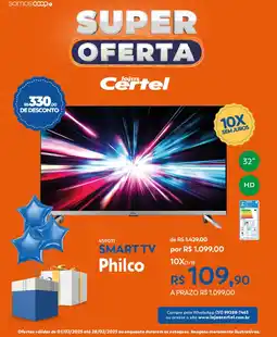 Lojas Certel SMART TV Philco oferta