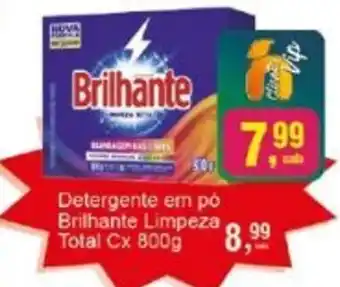 Negreiros Detergente em pó Brilhante Limpeza Total Cx oferta