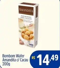 Quartetto Supermercados Bombom Wafer Amandita c/ Cacau oferta