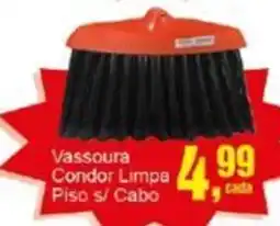 Negreiros Vassoura Condor Limpa Piso s/ Cabo oferta