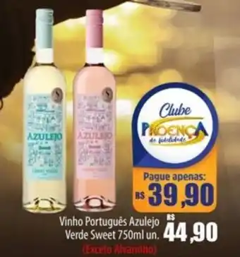 Proença Supermercados Vinho Português Azulejo Verde Sweet oferta