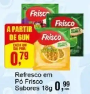 Negreiros Refresco em Pó Frisco Sabores oferta