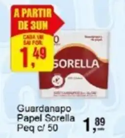 Negreiros Guardanapo Papel Sorella Peq c/ 50 oferta