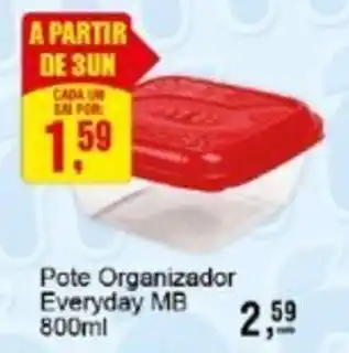 Negreiros Pote Organizador Everyday MB oferta