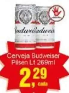 Negreiros Cerveja Budweiser Pilsen Lt oferta