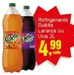 Negreiros Refrigerante Sukita Laranja ou Uva oferta