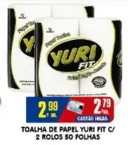 Higa's Supermercado Toalha de papel yuri fit c/ 2 rolos 50 folhas oferta