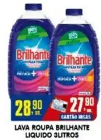 Higa's Supermercado Lava roupa brilhante liquido oferta