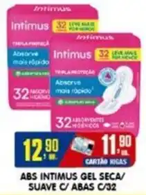 Higa's Supermercado Abs intimus gel seca/ suave c/abas c/32 oferta