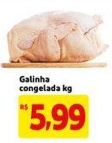 Mercado Extra Galinha congelada 1kg oferta