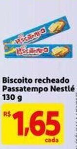Mercado Extra Biscoito Recheado Passatempo Nestle 130g oferta