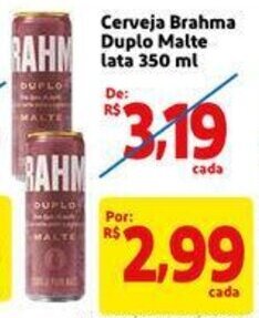 Mercado Extra Cerveja Brahma Duplo Malte lata 350ml oferta