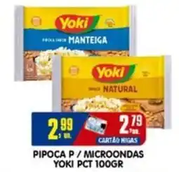 Higa's Supermercado Pipoca p/microondas yoki pct oferta