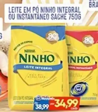 Novo Mix Leite em po ninho integral ou instantaneo sache oferta