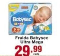 Rossi Supermercado Fralda BabySec Ultra Mega oferta