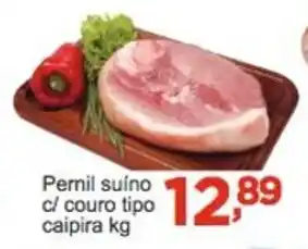 Rossi Supermercado Pernil suino c/ couro tipo caipira 1kg oferta