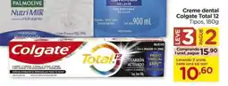 Carrefour Creme dental Colgate Total 12 Tipos, oferta