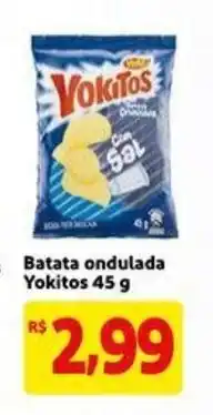 Mercado Extra Batata Ondulada Yokitos 45g oferta