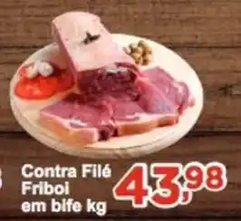 Rossi Supermercado Contra File Friboi em Bife 1kg oferta