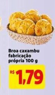 Mercado Extra Broa caxambu fabricacao propria 100g oferta