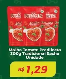 Mart Minas Molho Tomate Predilecta Tradicional Sache Unidade oferta