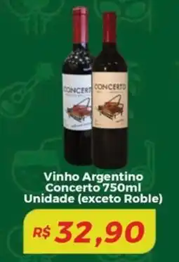 Mart Minas Vinho Argentino Concerto Unidade oferta