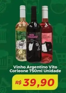 Mart Minas Vinho Argentino Vito Corleone Unidade oferta