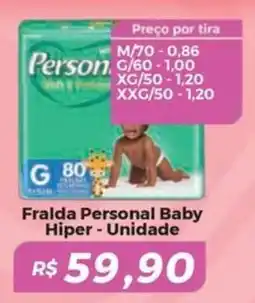 Mart Minas Fralda Personal Baby Hiper - Unidade oferta