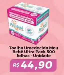 Mart Minas Toalha Umedecida Meu Bebê Ultra Pack 500 folhas - Unidade oferta