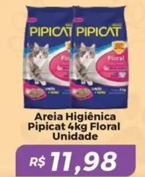 Mart Minas Areia Higiênica Pipicat Floral Unidade oferta