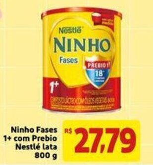 Ninho Fases 1+ com Prebio Nestle Lata 800g