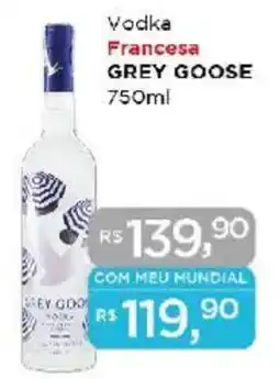 Supermercados Mundial Vodka Francesa GREY GOOSE oferta